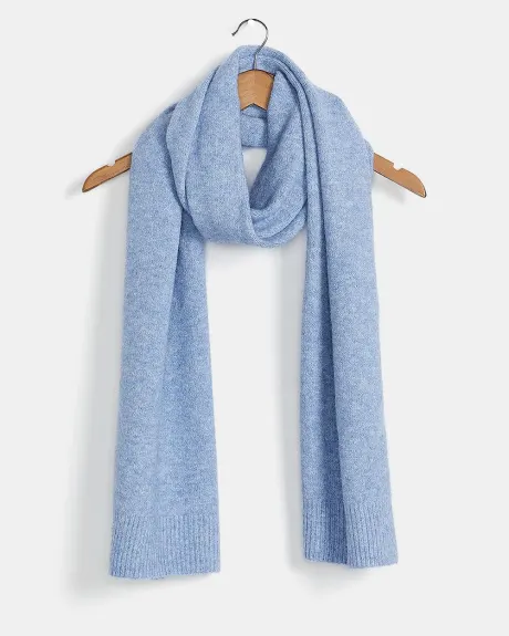 Soft Touch Light Ribbed Knit Scarf