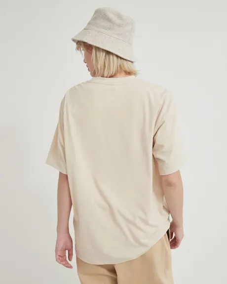 Gender-Neutral Relaxed Fit Crew-Neck T-Shirt