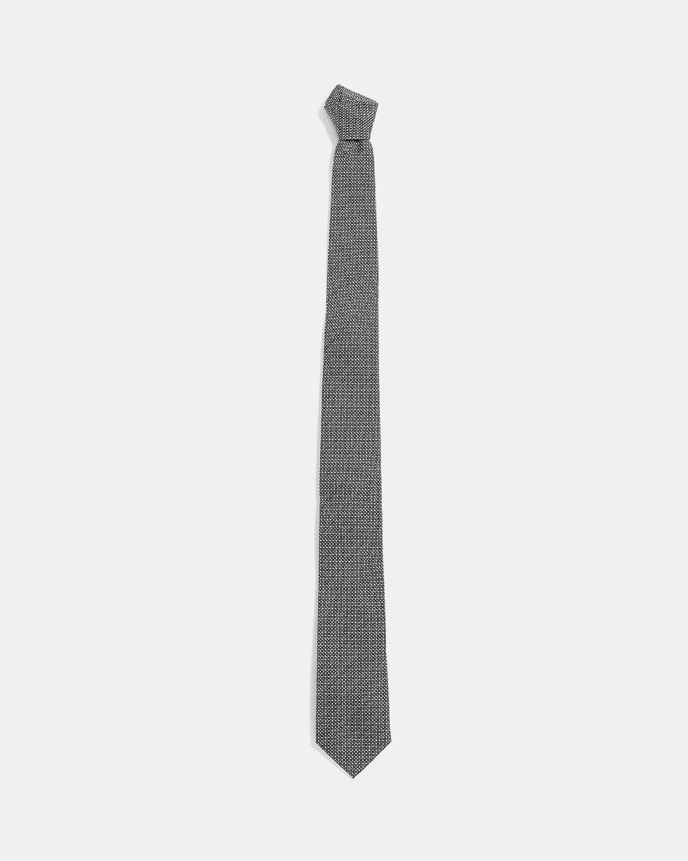 Regular Brown Tie with Micro Pattern