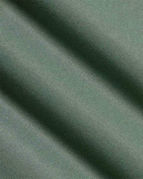 Chemise Habillée Style Tricot à Coupe Étroite à Manches Courtes