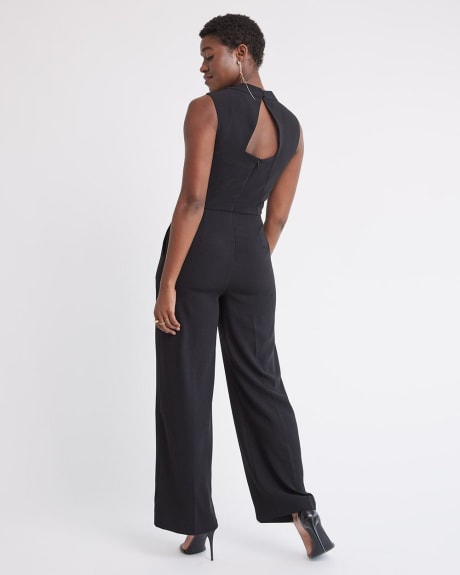 Sleeveless Wide-Leg Jumpsuit with Open Back | RW&CO.