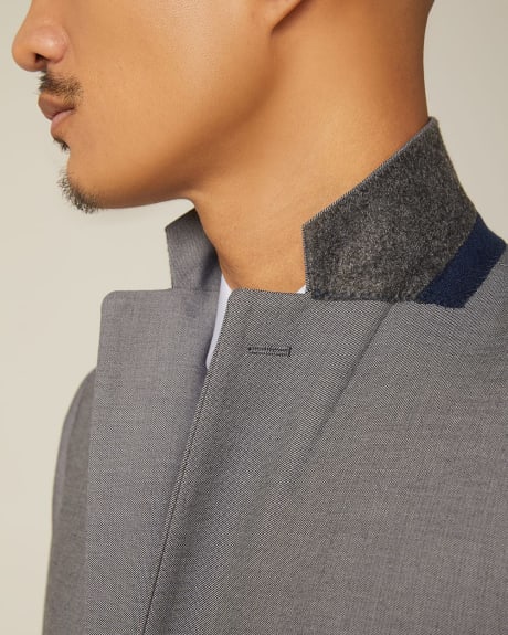 Essential Slim Fit Grey Suit Blazer - Short