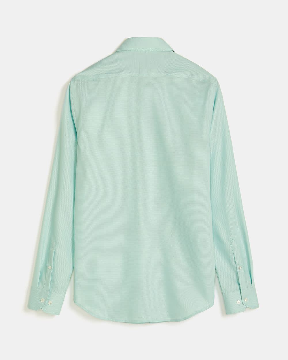 Slim Fit Textured Mint Dress Shirt RW&CO.