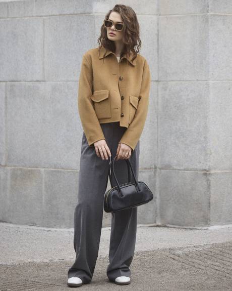 Wool-Blend Double-Face Worker Jacket