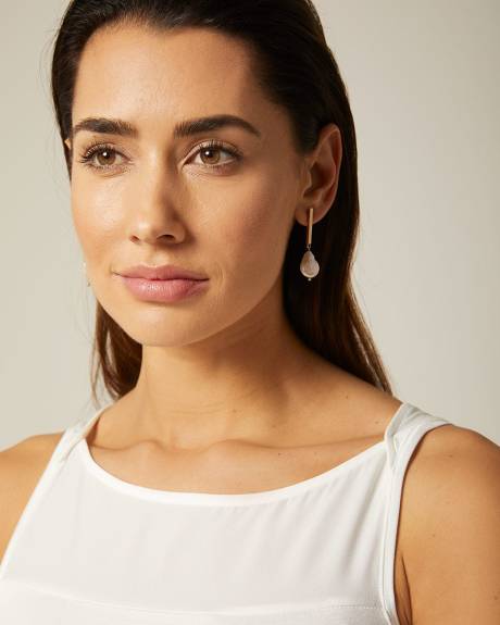 Stretch boat-neck cami