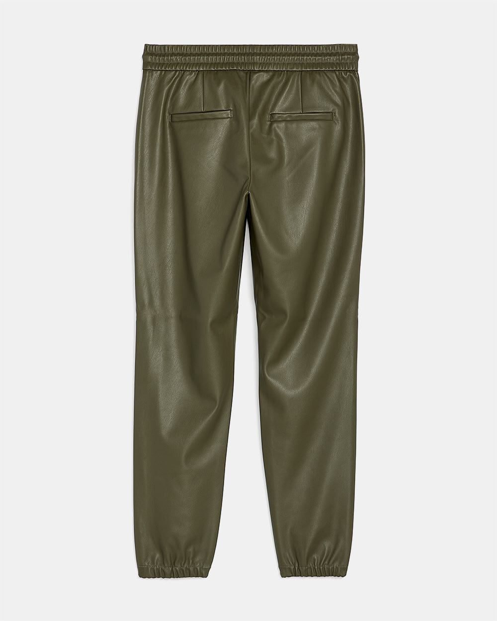Faux Leather Jogger Ankle Pant - 28"