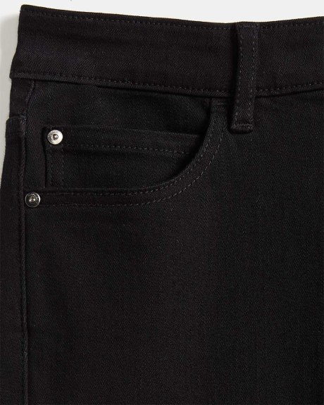 Jeans Skinny Extensible Noir à Taille Haute - 30"