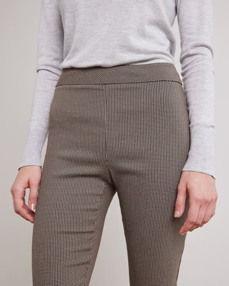 Houndstooth Twill Long City Legging Pant