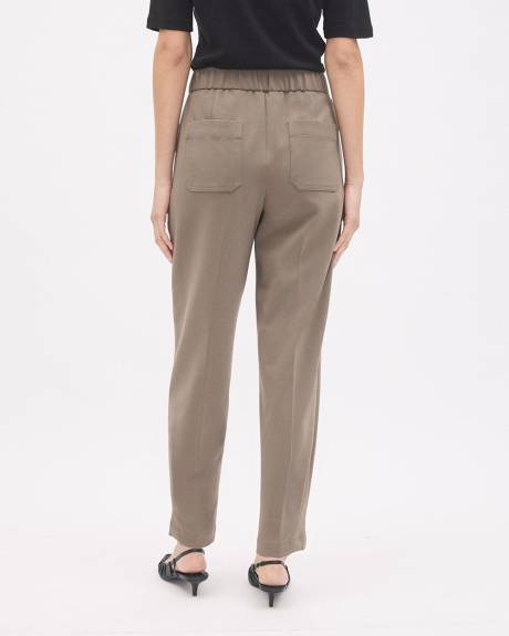 Mid-Rise Tapered-Leg Flowy Jogger Pant