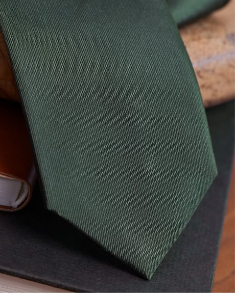 Solid Green Regular Tie
