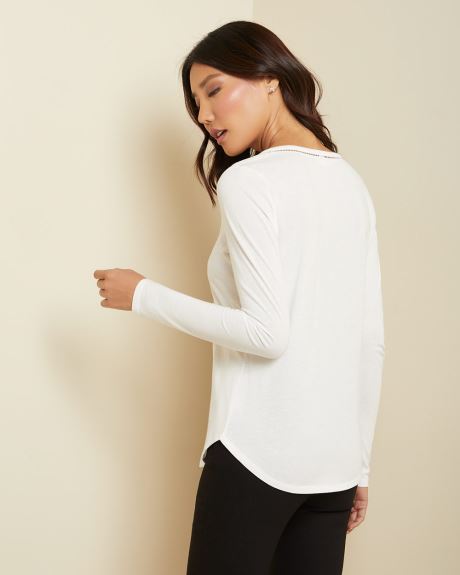 C&G Cotton and Modal Long sleeve t-shirt