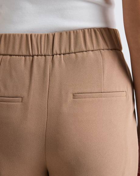 High-Rise Long-Wide-Leg Crepe Pant