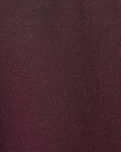 Sleeveless Mock-Neck Sweater with Buttons on Shoulder