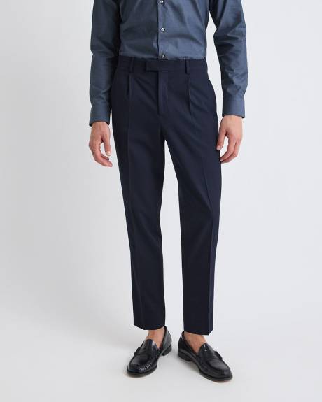 Pantalon de Complet Marine &agrave; Jambe Fusel&eacute;e