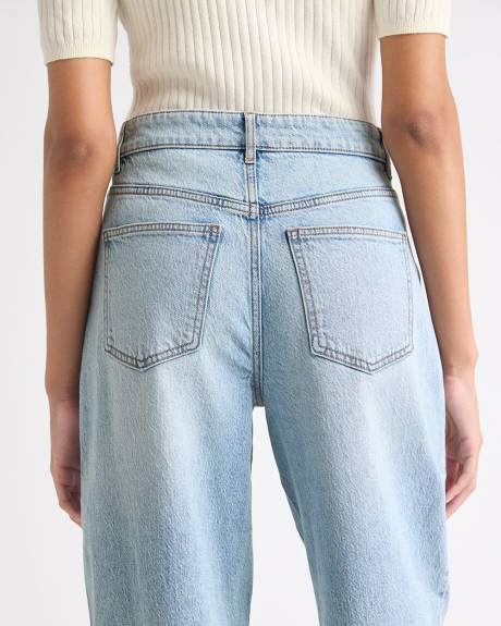 Mid-Rise Barrel Jeans