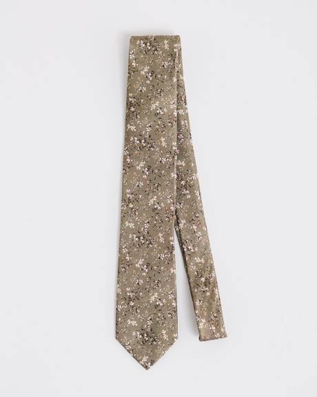 Cravate &Eacute;troite &agrave; Motif Floral