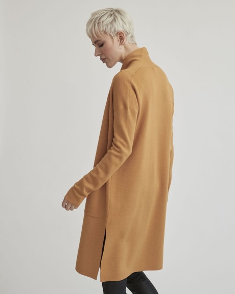 Dressy Long Open Cardi with Pockets