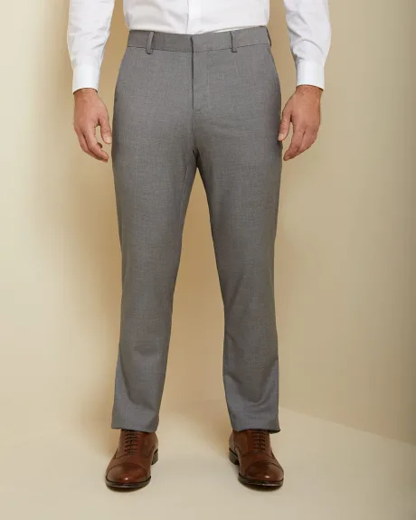 Pantalon de complet Essentiel Coupe athlétique en tissu extensible gris pâle