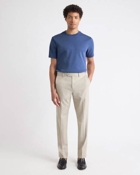 Beige Slim-Fit Wool-Blend Essential Pant