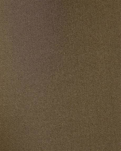 Teak Tapered-Leg High-Rise Ankle Pant