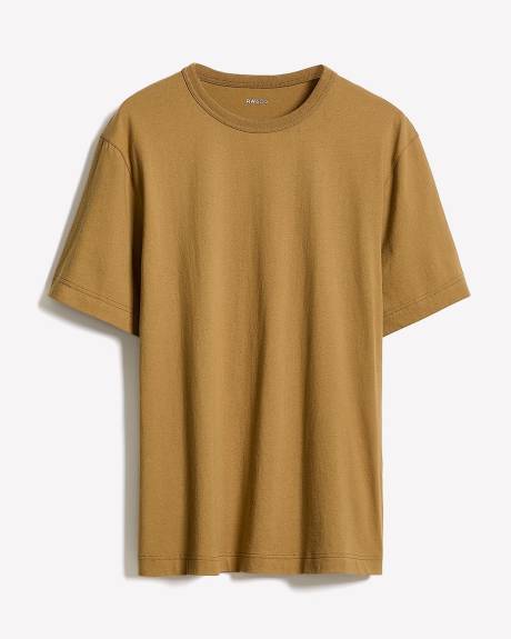 T-Shirt Essentiel à Manches Courtes et Col Rond