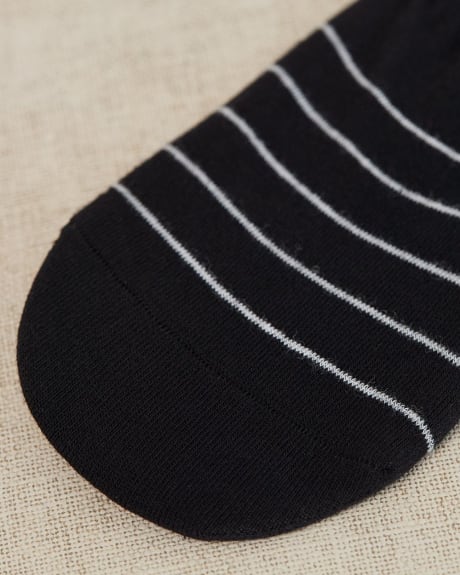Striped No-Show Socks