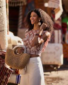 Straw Basket Handbag