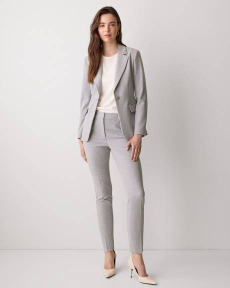 One-Button Fitted Blazer