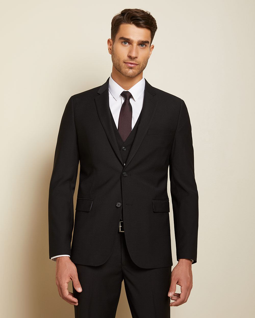 Essential Slim Fit Wool-Blend Suit Blazer - Short | RW&CO.