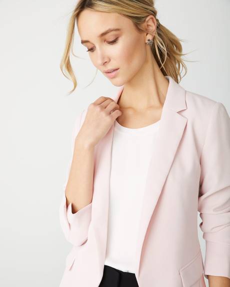Long Loose-fit open blazer