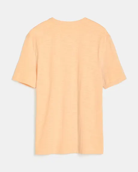 Cotton Slub Crew-Neck T-Shirt