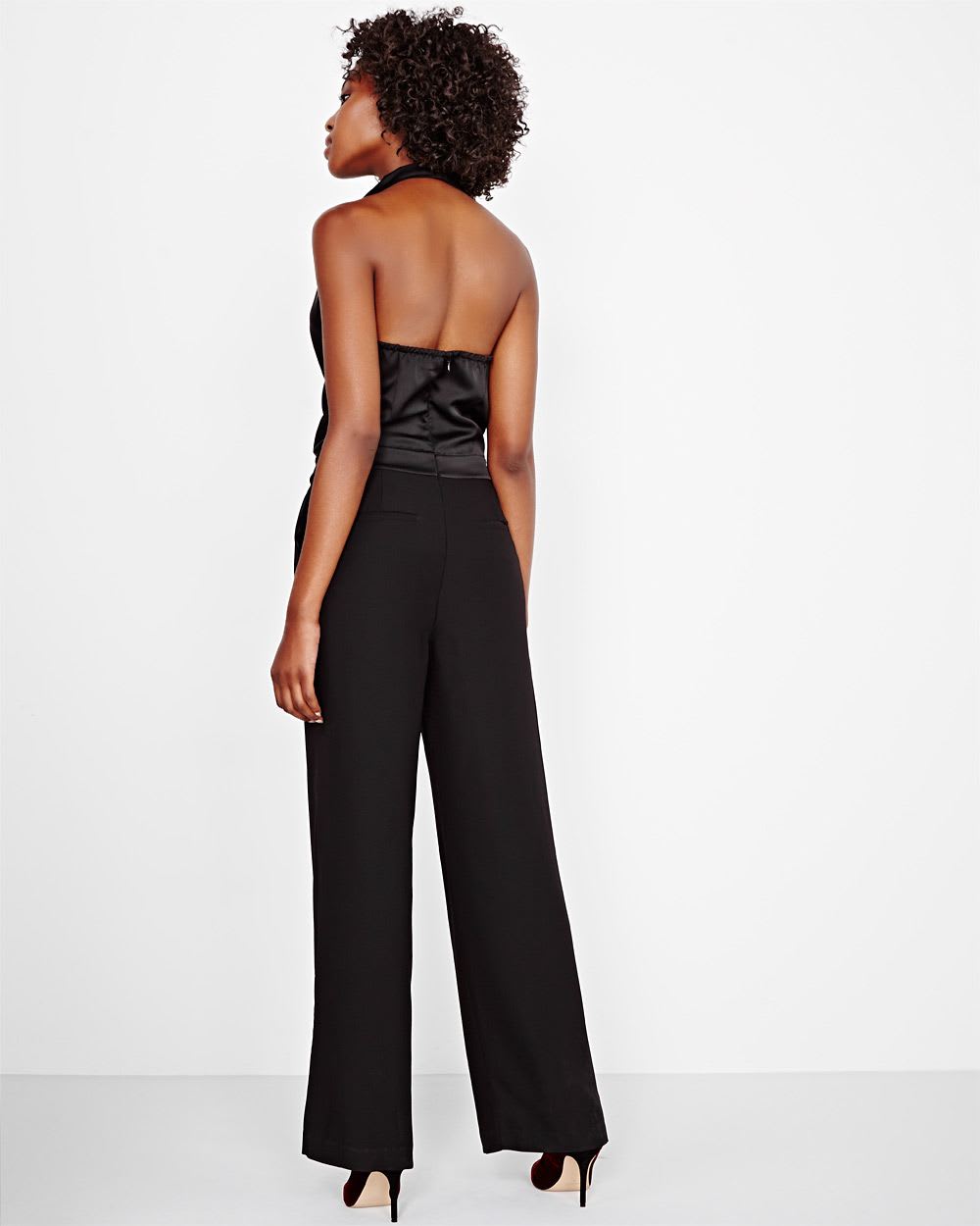 Satin Halterneck Jumpsuit RW&CO.