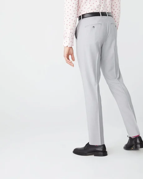 Pantalon de complet Essentiel extensible Coupe athlétique Gris pâle chiné