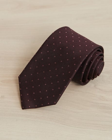 Regular Tie with Pink Dots