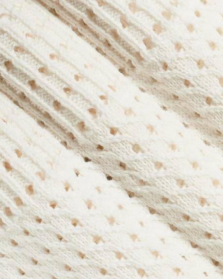 Pull Court Crocheté Sans Manches