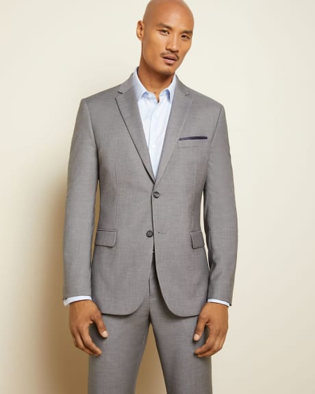 Essential Tailored Fit stretch light grey Blazer