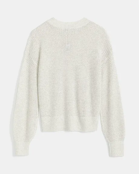 Sustainable Textured Knit Sweater
