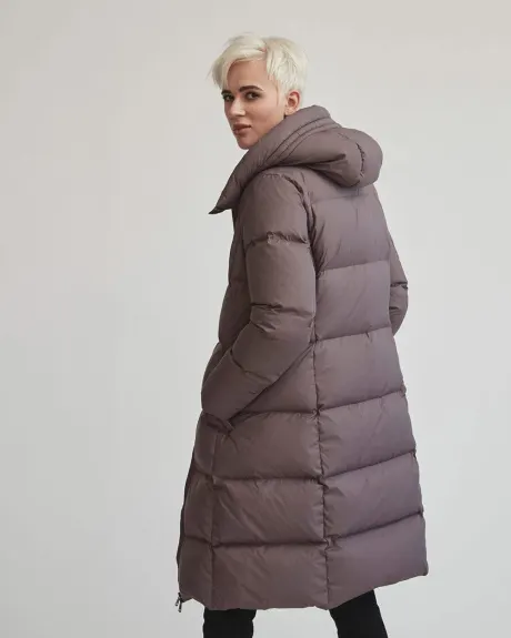 Long Hooded Puffer Coat