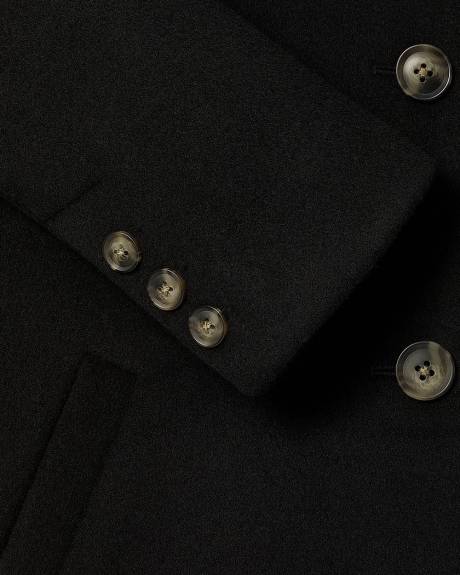 Wool-Blend Preppy Coat