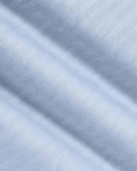 Robe Midi Cintrée et Évasée à Manches Courtes à Volants