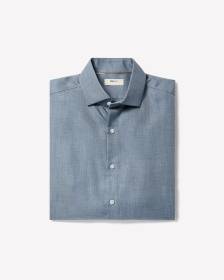 Tailored-Fit Heather Dress Shirt