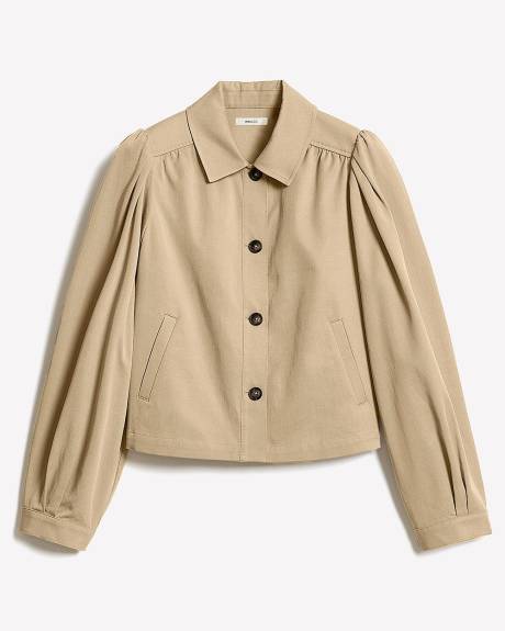 Veste Courte à Col Chemisier