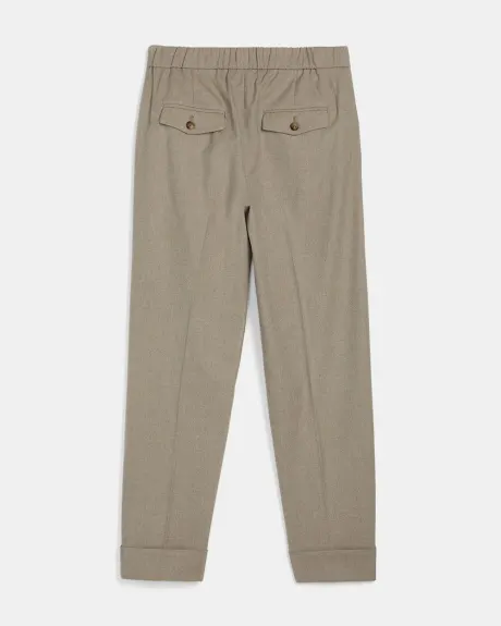 Soft Twill Dressy Jogger Ankle Pant - 27''