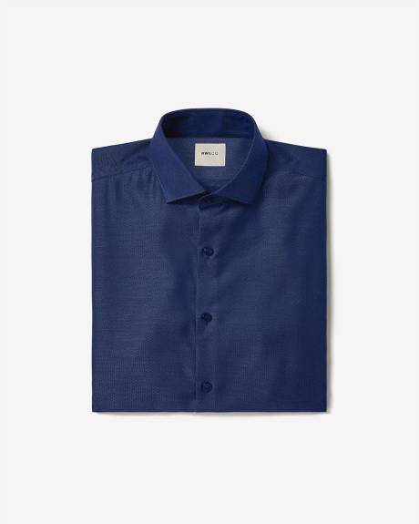 Tailored-Fit Two-Tone Dobby Dress Shirt
