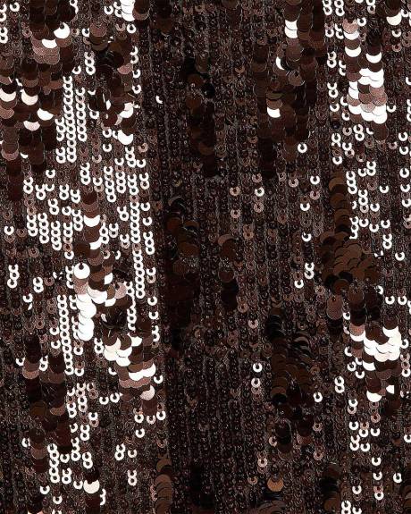 Sleeveless Mini Sequins Cocktail Dress