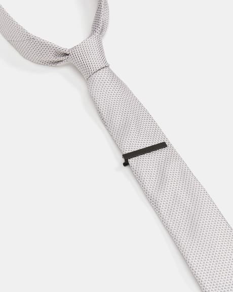 Pince à Cravate Noir Mat