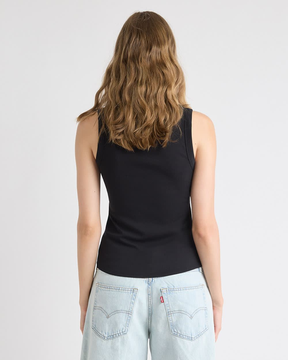 Solid Scoop-Neck Cami with Wide Straps | RW&CO.