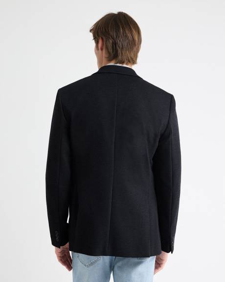Veston en Tricot Texturé à Coupe Étroite