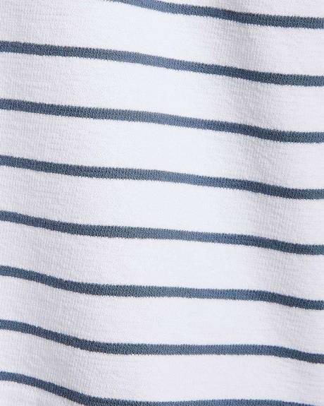 Striped Short-Sleeve Crew-Neck Tee