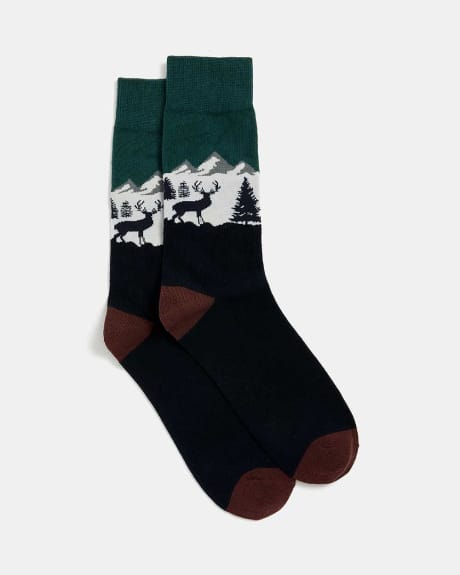 Alpine Forest Socks